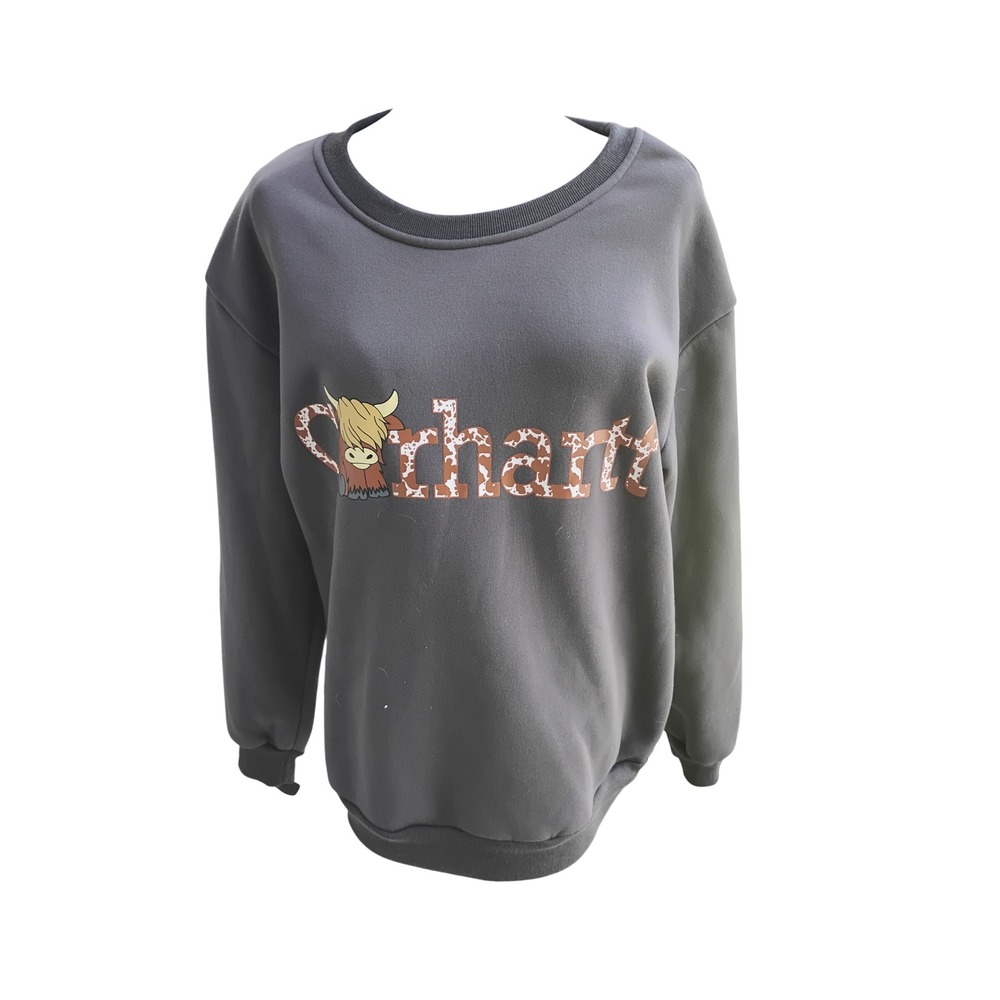 Carhartt‎ Graphic Western Bull Head Pullover Size Large